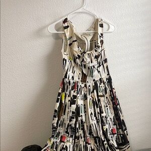 Abstract Print Sleeveless Dress Kate Spade
